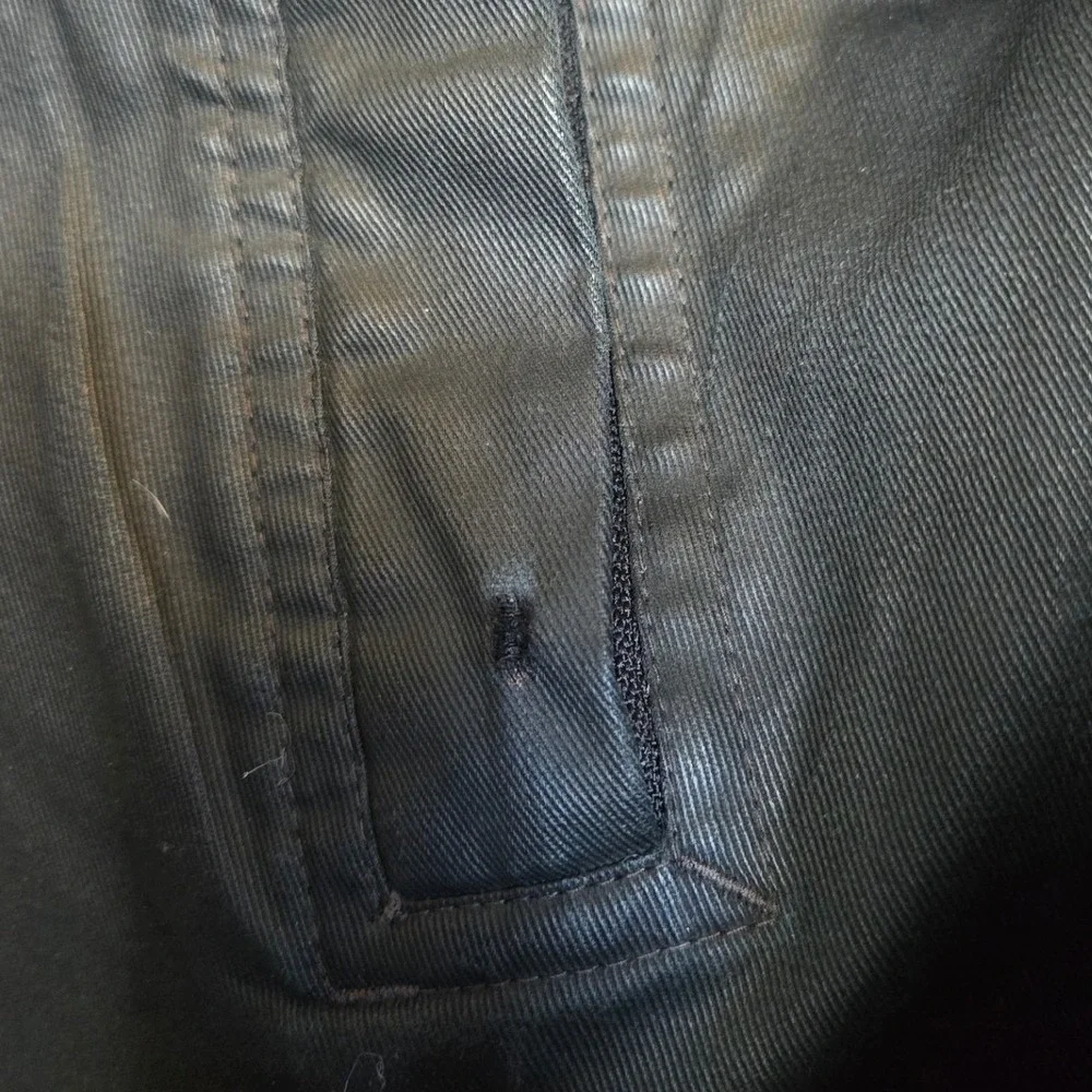 Vintage Y2K GAP Fleece Lined Utility Jacket Black Zip Front Oversized XL - Picture 10 of 10
